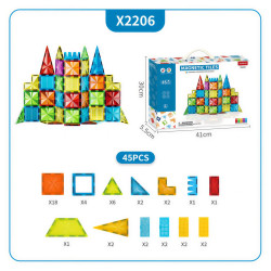 Magnētiskie kluči LELINO Diamond 45 gab.