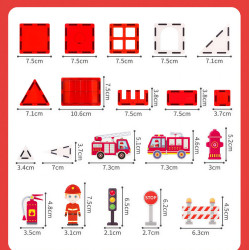 Magnētiskās flīzes LELINO Fantasy Fire Control  48 gab.