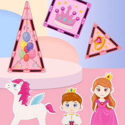 Magnētiskie kluči LELINO Fantasy Princess 58 gab.